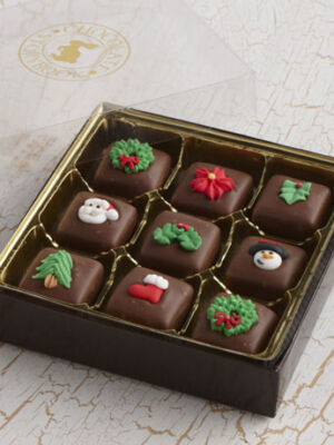 9 pc milk chocolate Holiday Chocolate Caramels