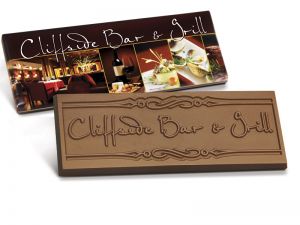 logo chocolate bar with wrapper