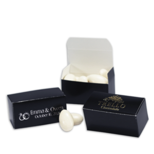 2 pc Truffle Favor Box black box