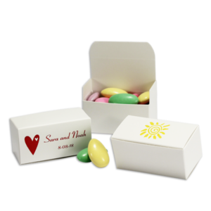 2 pc Truffle Favor Box white box