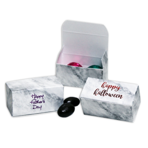 2 pc Truffle Favor Box marble box