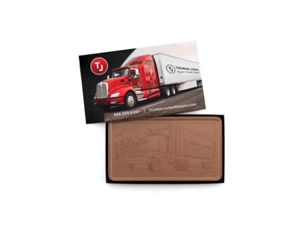 2lb logo chocolate bar truck