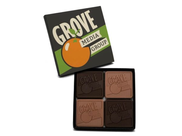 1 4pc Custom Chocolate Assortment and box with box