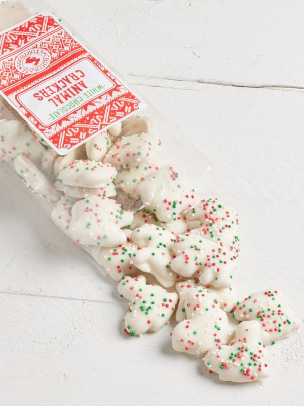 1 bag of Holiday White Chocolate Animal Crackers