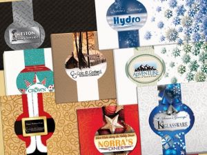 logo chocolate holiday bands