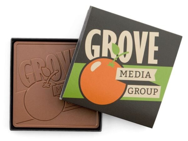 1 4x4 custom milk chocolate in custom box