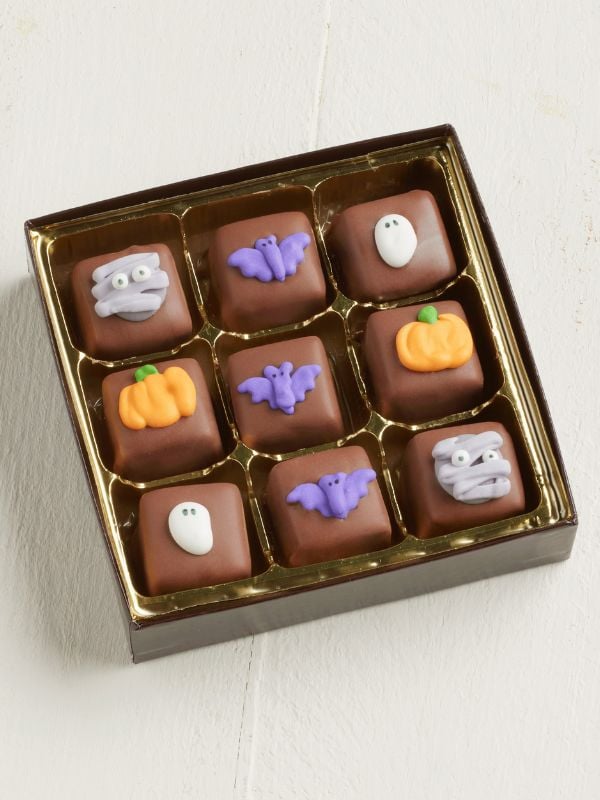 1 9pc box milk halloween chocolate caramels