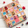 holiday themed chocolate advent calendar box