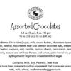 Assorted Chocolates nutrition label