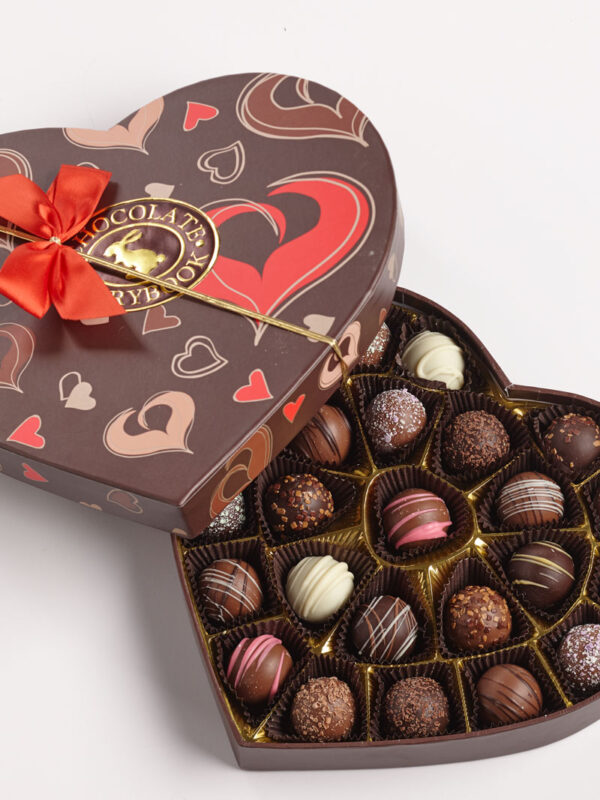Chocolate Truffles Heart Box