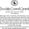 Chocolate Covered Caramels Ingredient Label