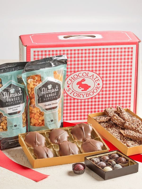 1 Classic Chocolate Trunk with popcorn and chocolates