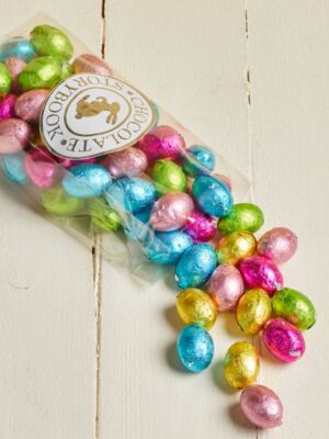 1 lb. cello bag of Crispy Foiled Eggs Milk Chocolate