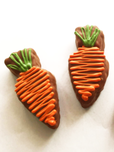 2 chocolate krispy carrots