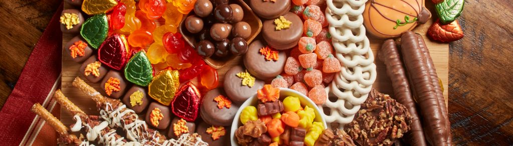 chocolate Charcuterie Board fall inspired