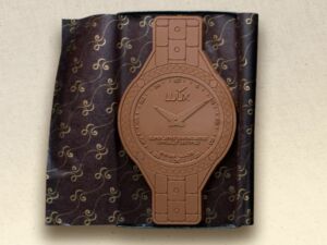 Giant Custom Milk Chocolate Watch Shape