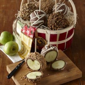 milk chocolate caramel covered apples