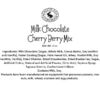 Milk Chocolate Cherry Berry Mix Ingredient Label