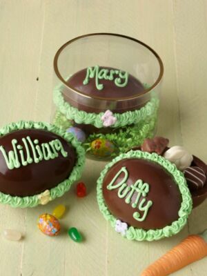 3 milk & dark chocolate hollow eggs