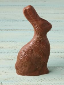 1 solid milk chocolate rabbit 6 ounces