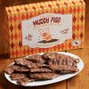 12 pieces of chocolate covered bacon and box