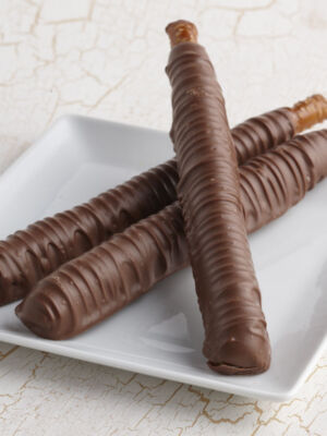 Chocolate Caramel Pretzel Rods