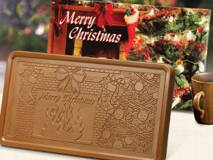 large Belgian chocolate bar holiday