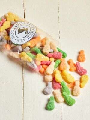 1 lb. cello bag of Sanded Gummy Rabbits