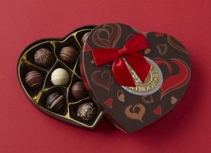 Chocolate Truffles Heart Box