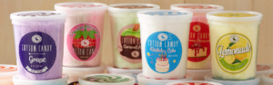6 cotton candy tubs