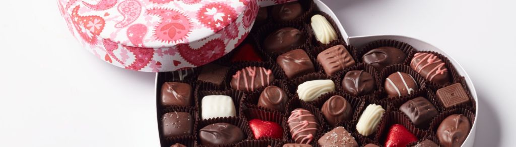 1 chocolate assortment heart box valentines