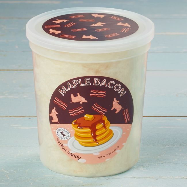 maple bacon cotton candy 1 tub of maple bacon cotton candy