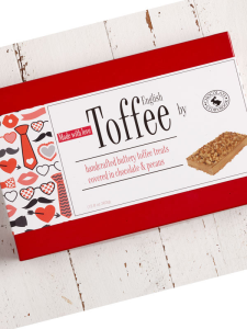 Box of Valentine's Day English Toffee